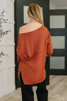Slouchy Gal Off Shoulder Textured Top Womens Ave Shops- Tilden Co.