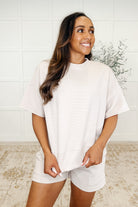Slow Sunday Ribbed Knit Set in Sand Beige Womens Ave Shops- Tilden Co.