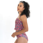 Smocked Mini Ruffle Tankini Top Swim Top Janela Bay- Tilden Co.