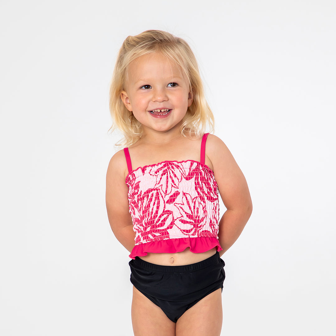 Smocked Tankini Top (Girls) Janela Bay- Tilden Co.