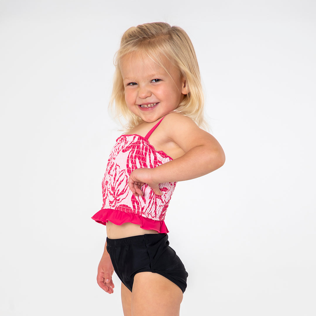 Smocked Tankini Top (Girls) Janela Bay- Tilden Co.