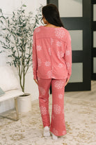 Snowflake Sniffles Pajama Set in Red Womens Ave Shops- Tilden Co.
