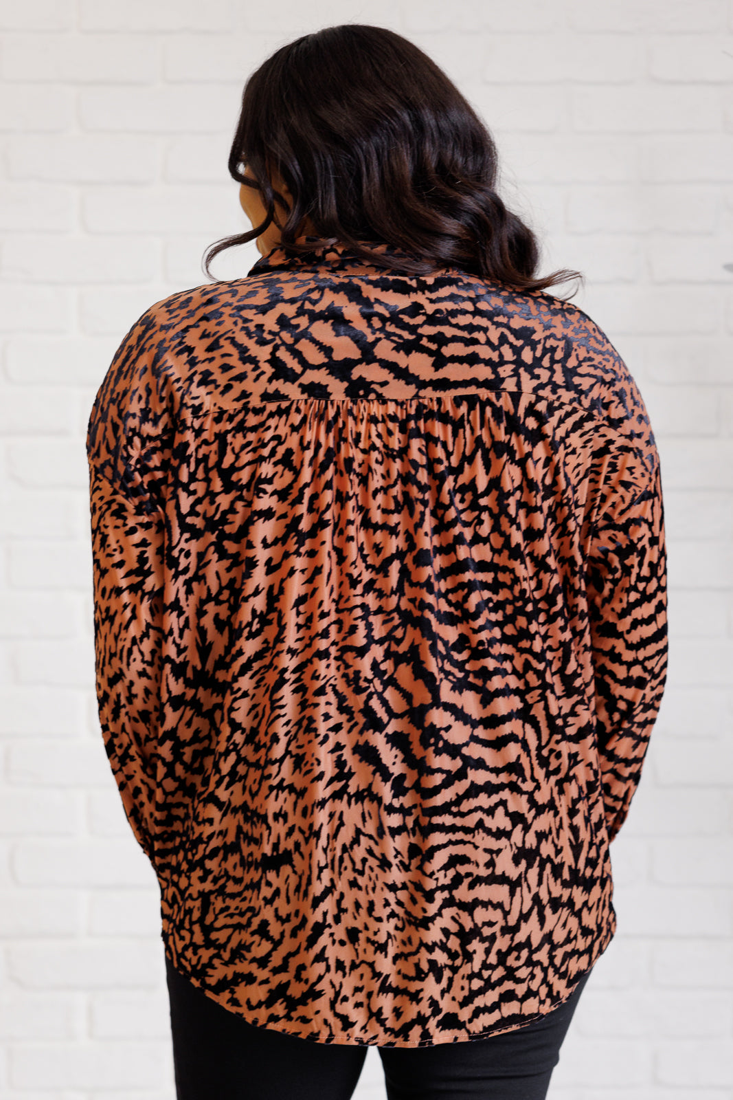 So Fierce Animal Print Blouse Blouses Ave Shops- Tilden Co.