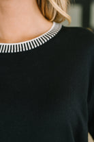 So Totally Me Trim Detail Casual Top Womens Ave Shops- Tilden Co.