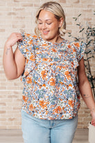 Something Peaceful Flutter Sleeve Blouse Tops Ave Shops- Tilden Co.