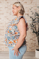 Something Peaceful Flutter Sleeve Blouse Tops Ave Shops- Tilden Co.