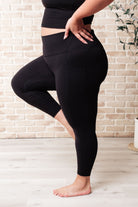 Somewhere to Start Leggings in Black    Athleisure Ave Shops- Tilden Co.