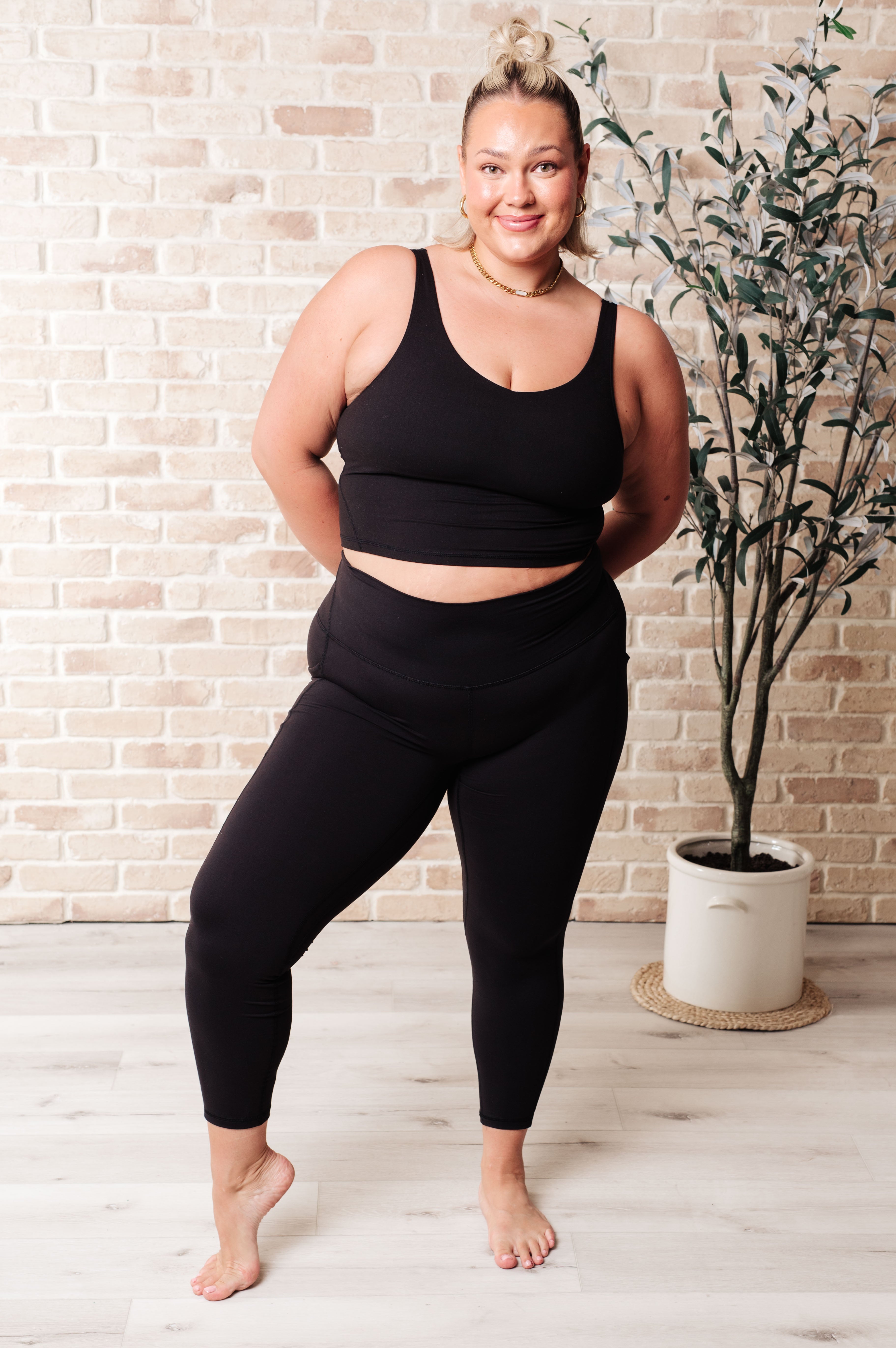 Somewhere to Start Leggings in Black    Athleisure Ave Shops- Tilden Co.