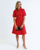 Sonata Dress XS / Urban Red XS Urban Red Dresses Downeast- Tilden Co.
