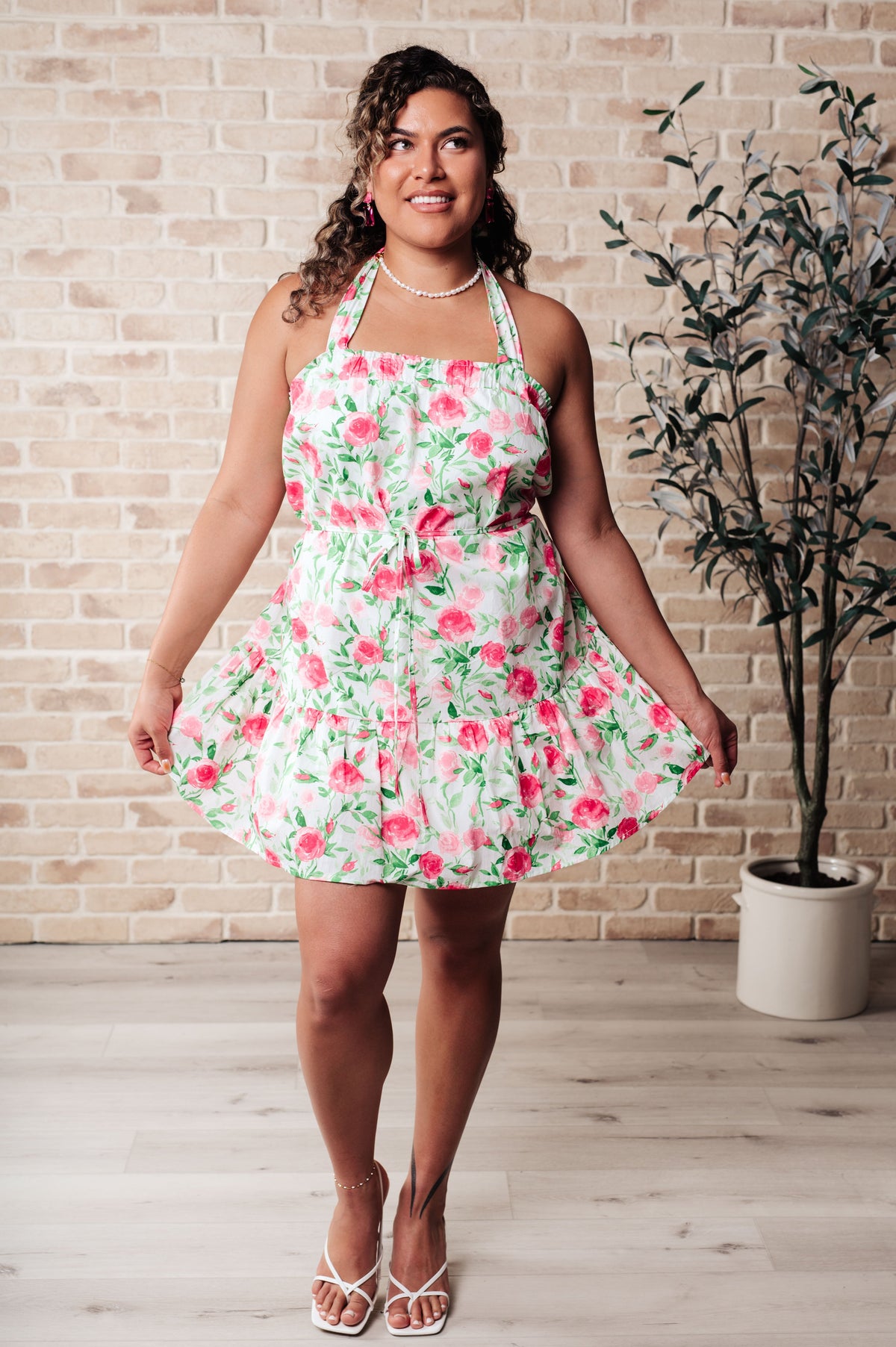 Soul Tied Floral Dress in Pink Dresses Ave Shops- Tilden Co.