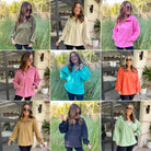 PREORDER: Hendrick Half Zip Hoodie in Nine Colors    Womens Ave Shops- Tilden Co.