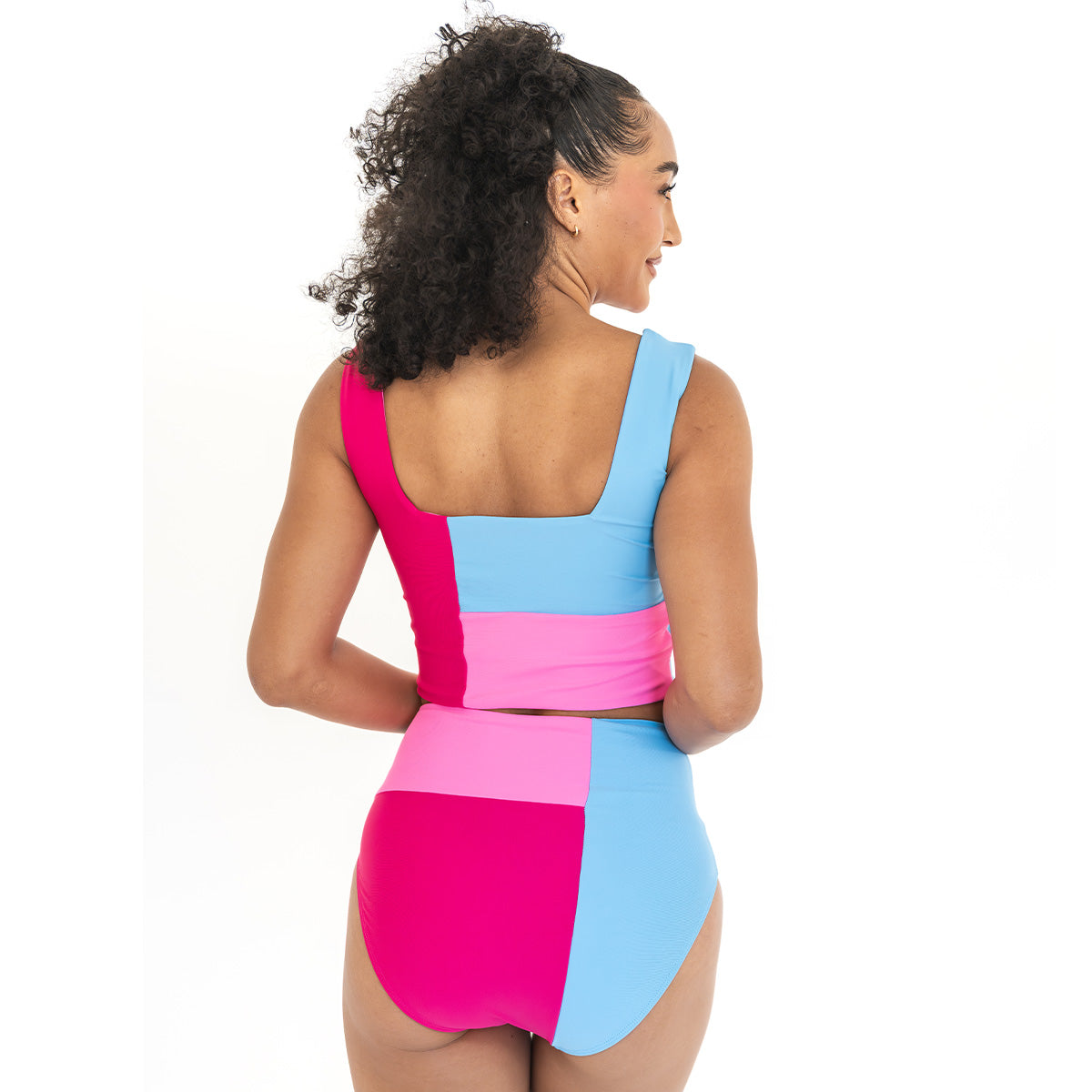 Square Neck Crop Tankini Top Janela Bay- Tilden Co.
