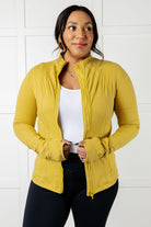 Staying Swift Activewear Jacket in Yellow Pear Layers Ave Shops- Tilden Co.