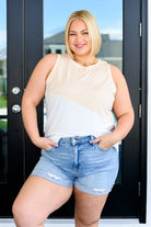 Steady Increase Color Block Sleeveless Top Tops Ave Shops- Tilden Co.