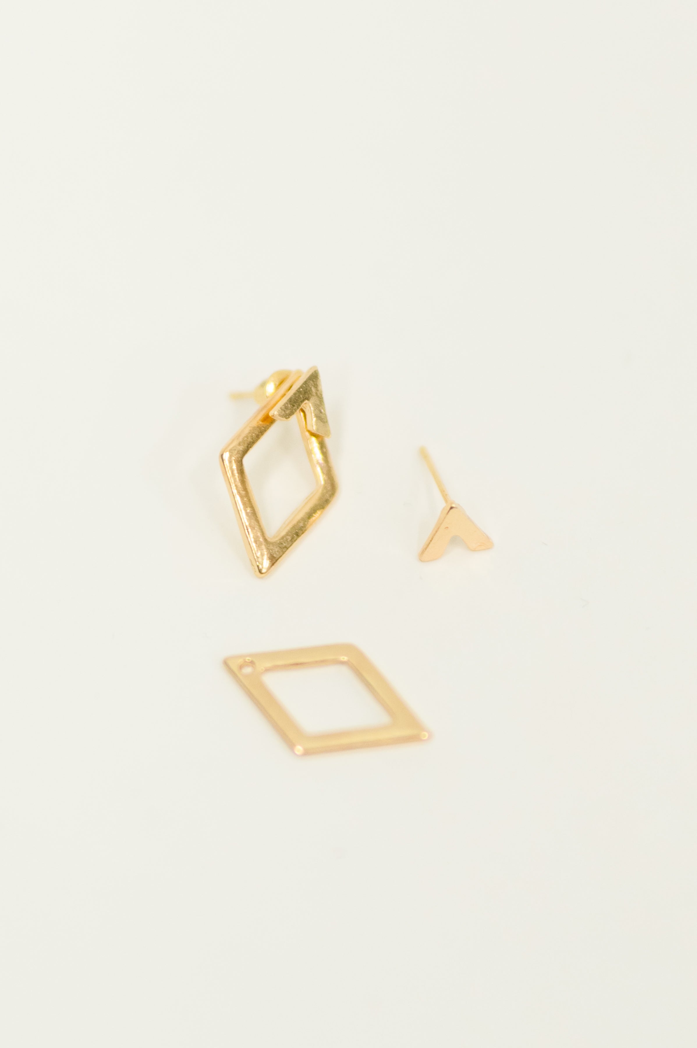 Steal Your Breath Geometric Rhombus Stud Earrings Womens Ave Shops- Tilden Co.