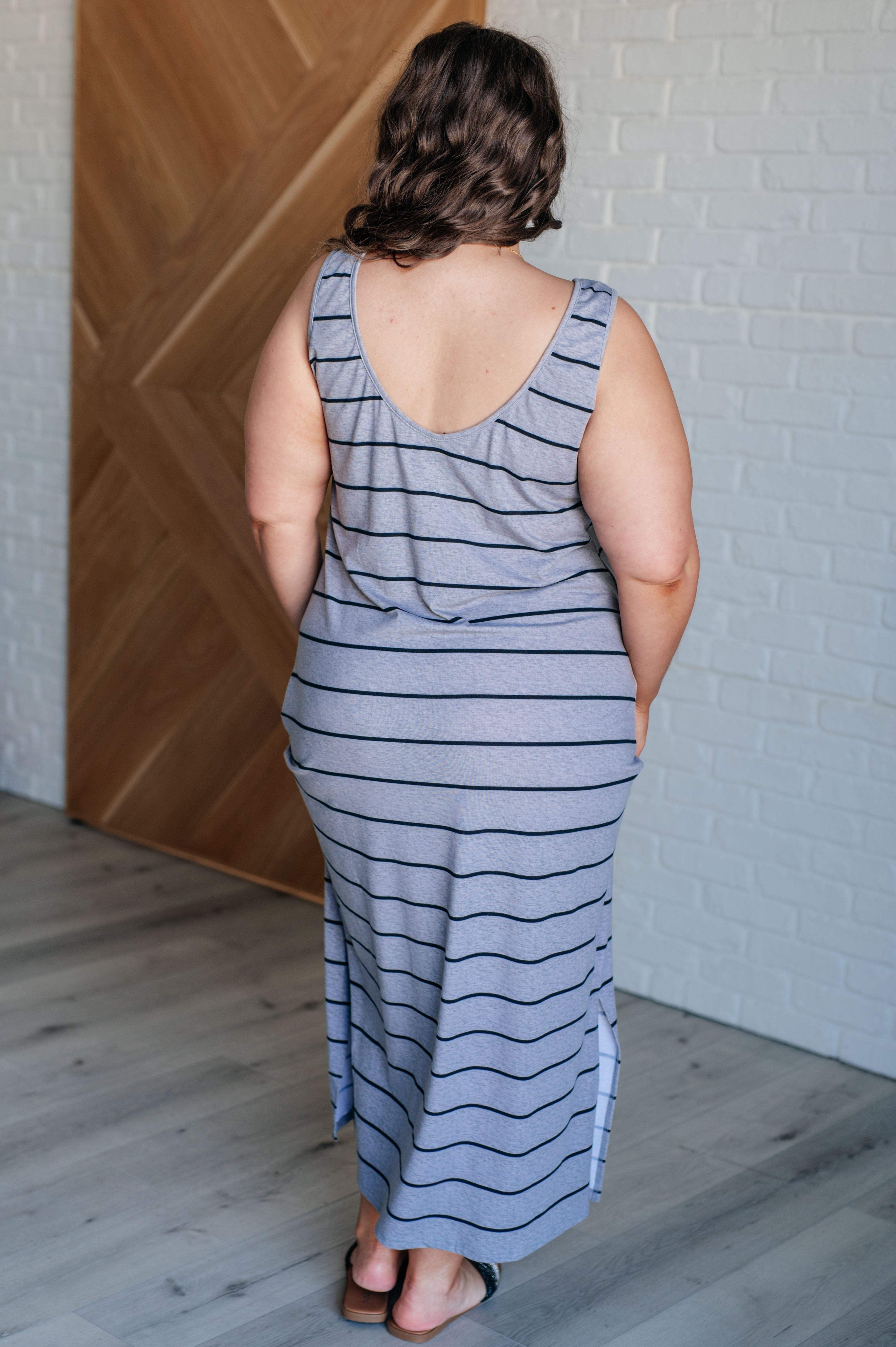 Still Got It Sleeveless Maxi In Gray    Dresses Ave Shops- Tilden Co.