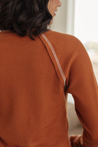 Stitch In Time Waffle Knit Top Tops Ave Shops- Tilden Co.