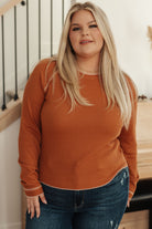 Stitch In Time Waffle Knit Top Tops Ave Shops- Tilden Co.