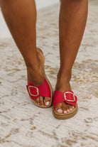 Strawberry Slip on Slide in Delight Red Womens Ave Shops- Tilden Co.