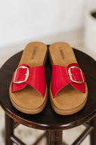 Strawberry Slip on Slide in Delight Red Womens Ave Shops- Tilden Co.