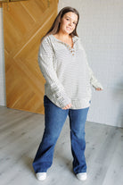 Striped Serendipity Pullover    Tops Ave Shops- Tilden Co.