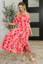 Strolling By Floral Maxi Dress Womens Ave Shops- Tilden Co.