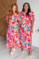 Stroll in the Park Floral Dress Knee Length Dress Ave Shops- Tilden Co.