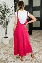 Suit Yourself Adjustable Strap Jumpsuit in Pink Womens Ave Shops- Tilden Co.
