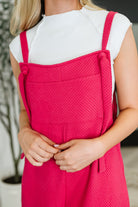 Suit Yourself Adjustable Strap Jumpsuit in Pink Womens Ave Shops- Tilden Co.