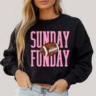 Sunday Funday Gameday in Black Sweatshirt Womens Ave Shops- Tilden Co.