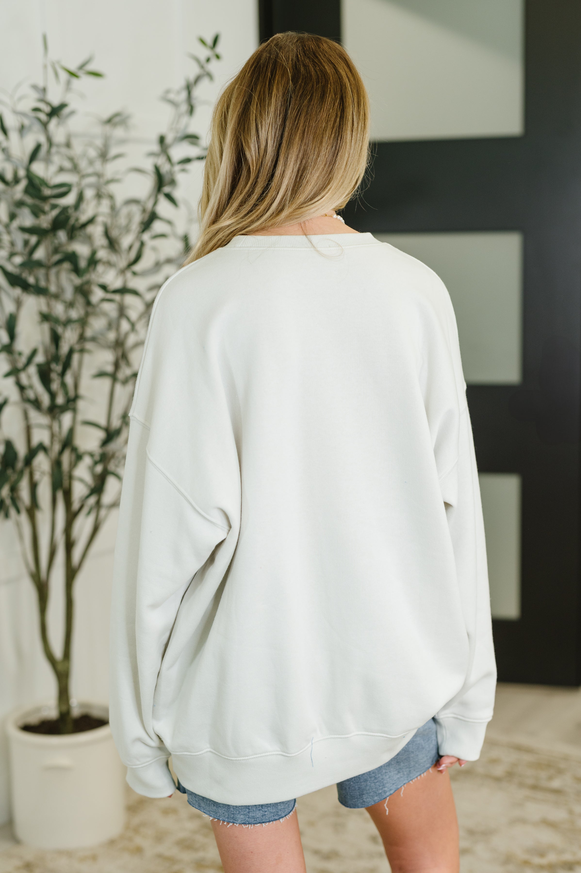 Sunday Snug Relaxed Pullover in Bone Womens Ave Shops- Tilden Co.