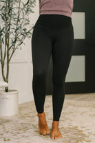 Sunday Splits High Waisted Leggings in Black Womens Ave Shops- Tilden Co.