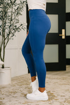 Sunday Splits High Waisted Leggings in Light Navy Womens Ave Shops- Tilden Co.