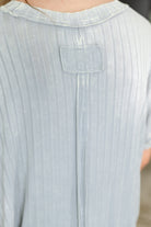 Sunday's Bestie Mineral Wash Top in Light Grey Womens Ave Shops- Tilden Co.