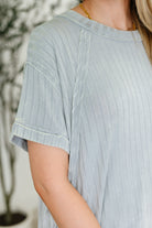 Sunday's Bestie Mineral Wash Top in Light Grey Womens Ave Shops- Tilden Co.
