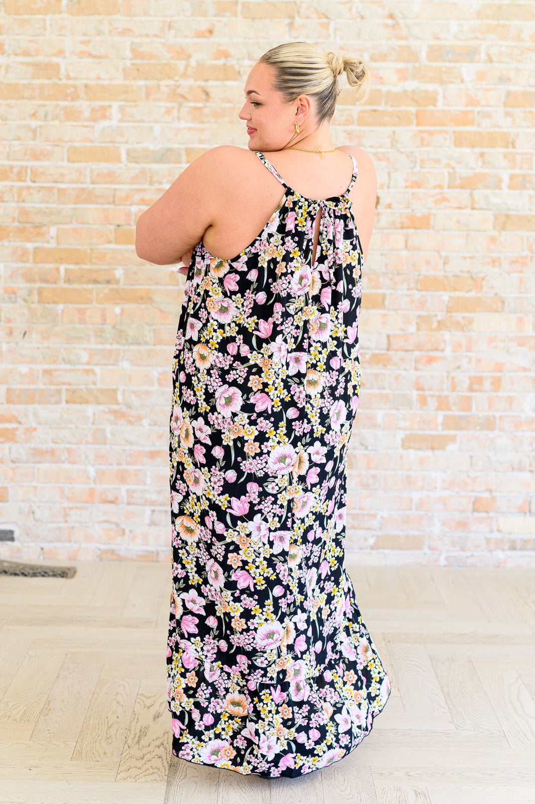 Sunny Side of Life Halter Top Dress Midi Dress Ave Shops- Tilden Co.