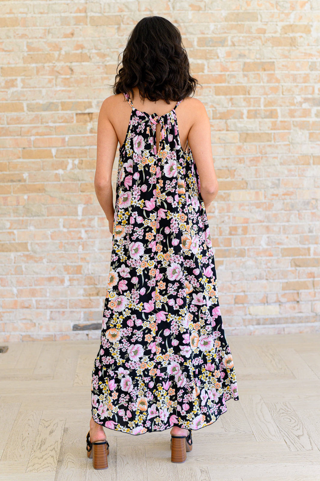 Sunny Side of Life Halter Top Dress Midi Dress Ave Shops- Tilden Co.