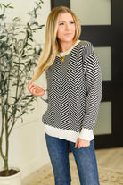 Super Secret Chevron Sweater Womens Ave Shops- Tilden Co.