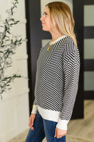 Super Secret Chevron Sweater Womens Ave Shops- Tilden Co.