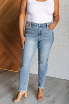 Susan High Rise Side Panel Detail Slim Jeans    Denim Ave Shops- Tilden Co.