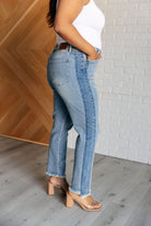 Susan High Rise Side Panel Detail Slim Jeans    Denim Ave Shops- Tilden Co.