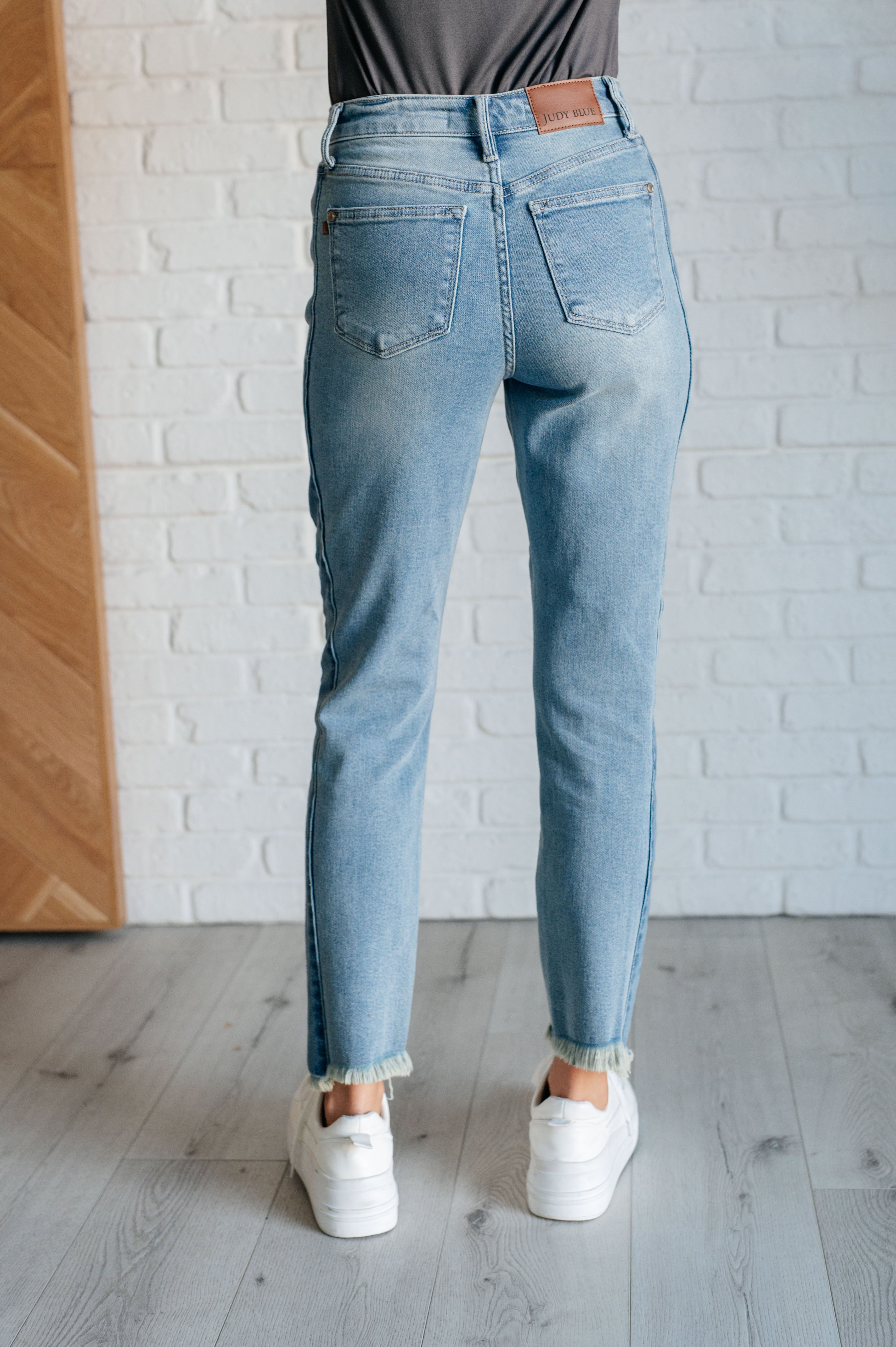 Susan High Rise Side Panel Detail Slim Jeans    Denim Ave Shops- Tilden Co.