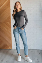 Susan High Rise Side Panel Detail Slim Jeans    Denim Ave Shops- Tilden Co.