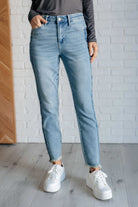 Susan High Rise Side Panel Detail Slim Jeans    Denim Ave Shops- Tilden Co.