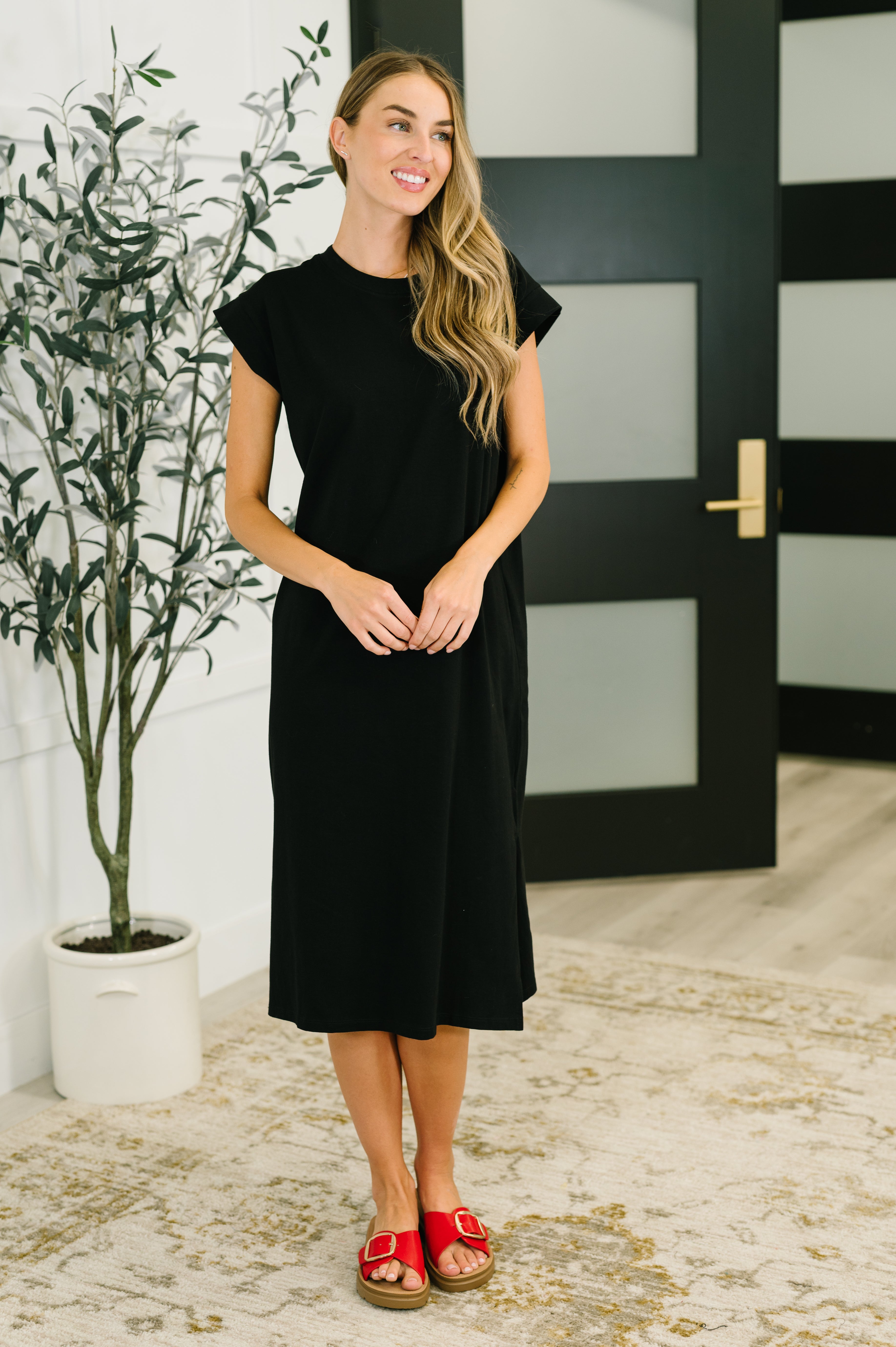 Sweet Like That Casual Dress in Black Womens Ave Shops- Tilden Co.