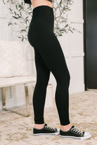 Sweet Steppin' High Waist Leggings in Black Womens Ave Shops- Tilden Co.