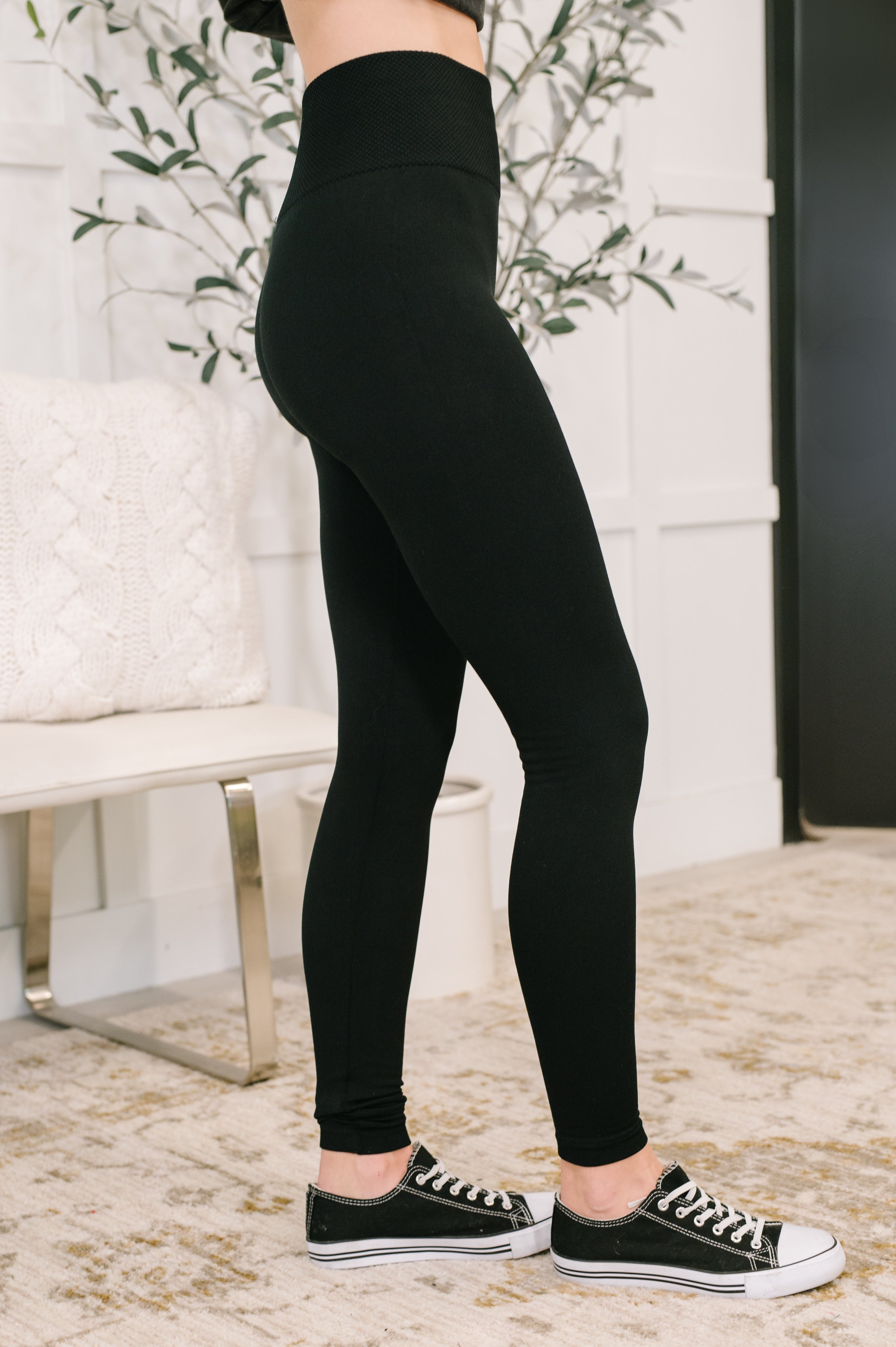 Sweet Steppin' High Waist Leggings in Black Womens Ave Shops- Tilden Co.