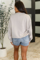 Sweet with a Side Eye Drop Shoulder Pullover in Taupe Womens Ave Shops- Tilden Co.