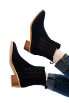 Leonor Suede Ankle Boot in Black Shoes Ave Shops- Tilden Co.