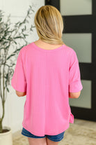 Take It Easy Slouchy Tee in Hot Pink Womens Ave Shops- Tilden Co.